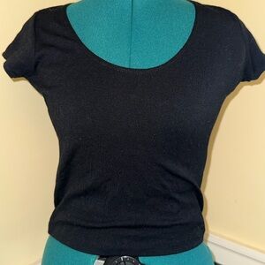 Brandy Melville Black Short Sleeve Tee